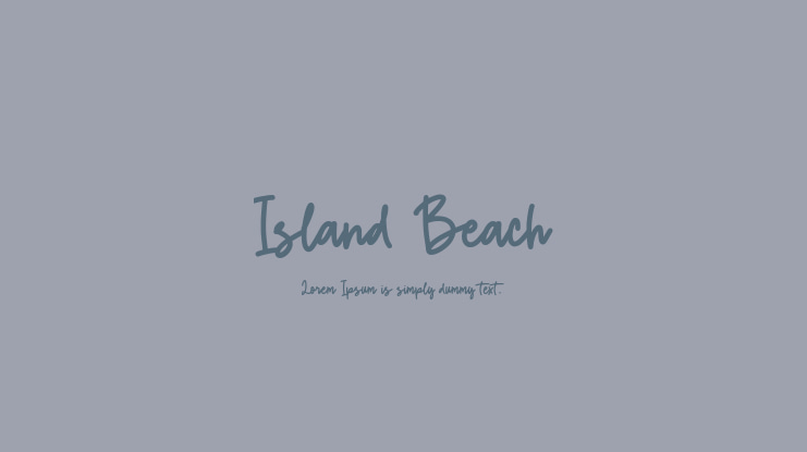 Island Beach Font