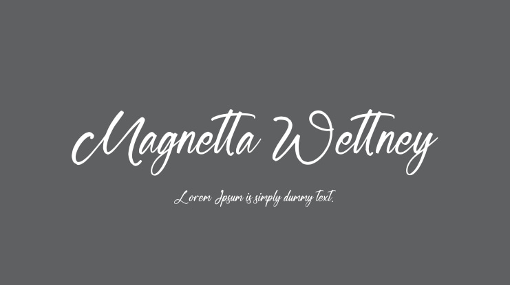 Magnetta Wettney Font