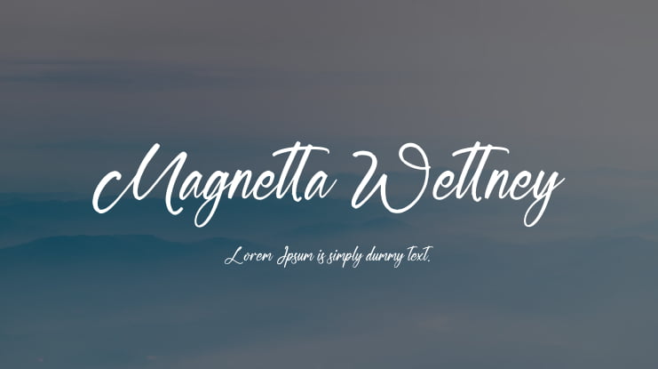 Magnetta Wettney Font