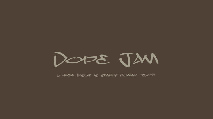 Dope Jam Font