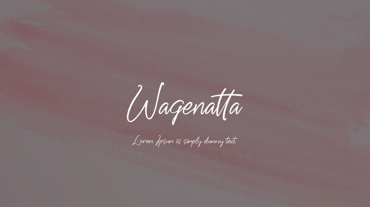 Wagenatta Font