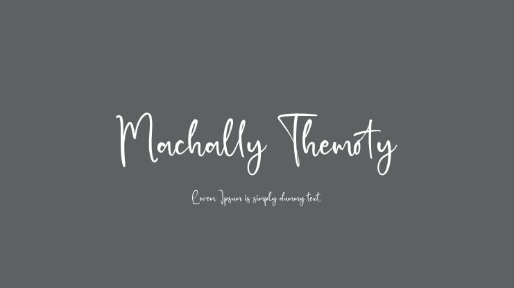 Machally Themoty Font