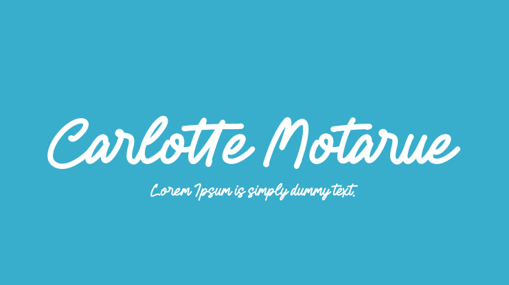 Carlotte Motarue Font