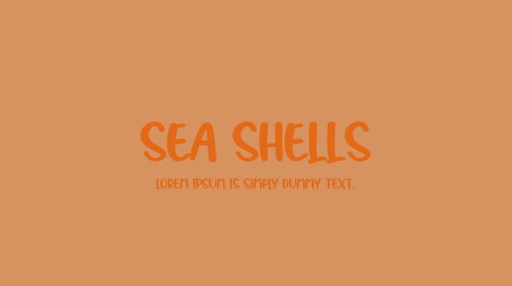 Sea Shells Font