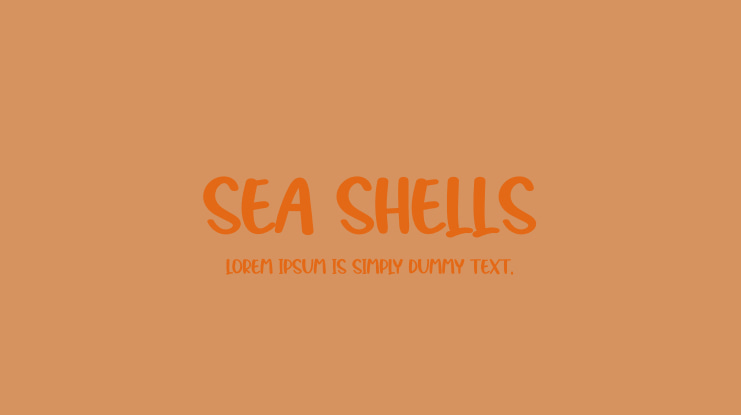 Sea Shells Font