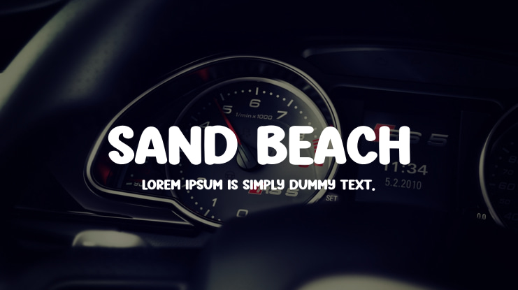 Sand Beach Font