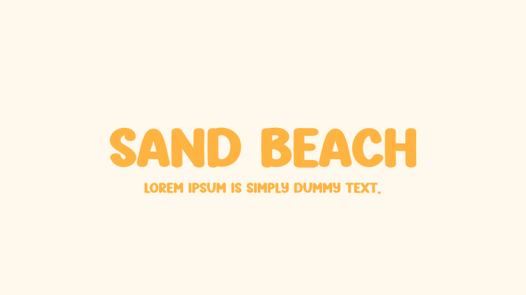 Sand Beach Font