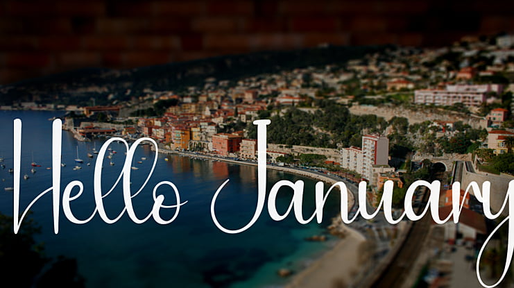 Hello January Font