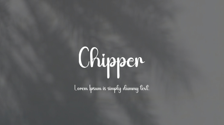Chipper Font