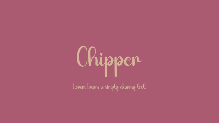 Chipper Font