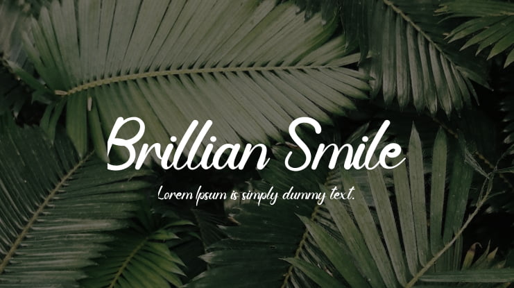 Brillian Smile Font