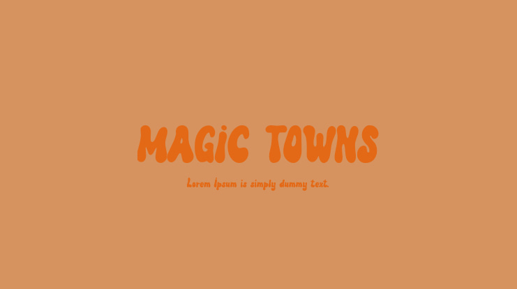MAGIC TOWNS Font