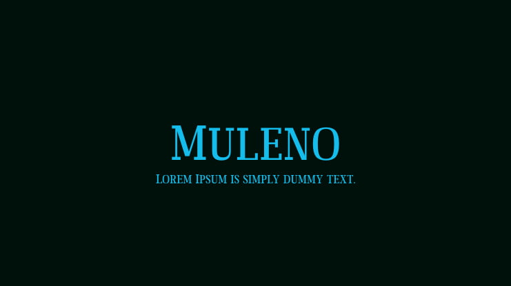 Muleno Font