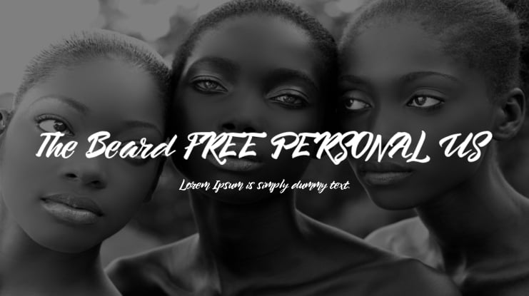The Beard FREE PERSONAL US Font