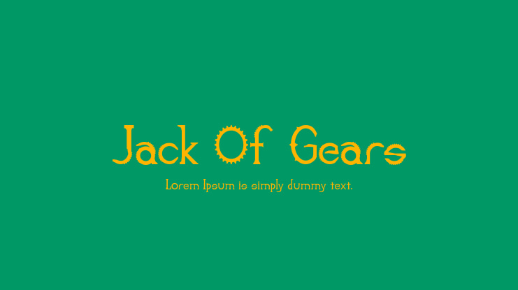 Jack Of Gears Font