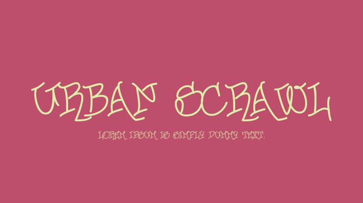 Urban Scrawl Font Family