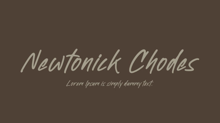 Newtonick Chodes Font