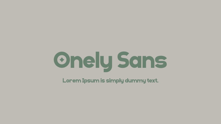 Onely Sans Font