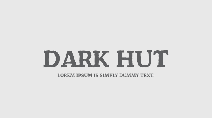 Dark Hut Font