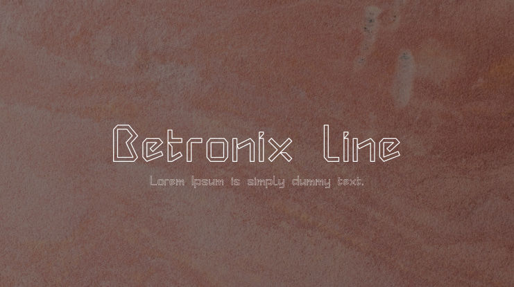 Betronix line Font Family