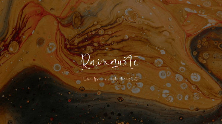 Rainquote Font