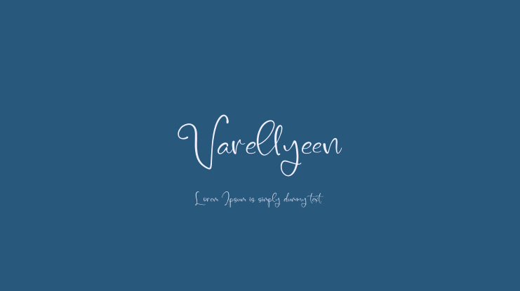 Varellyeen Font