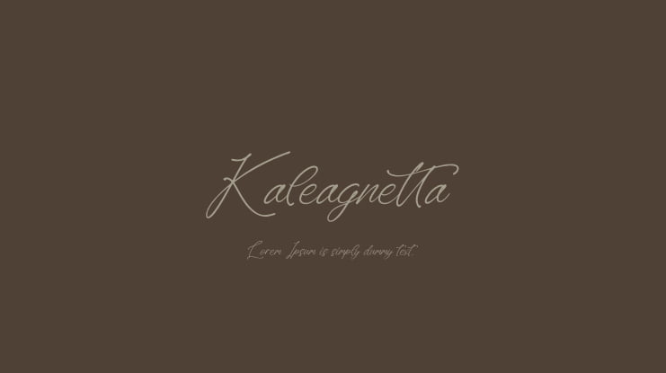 Kaleagnetta Font