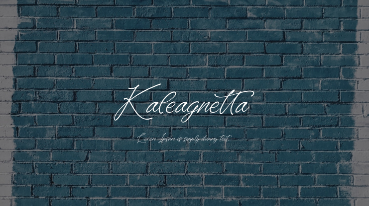 Kaleagnetta Font