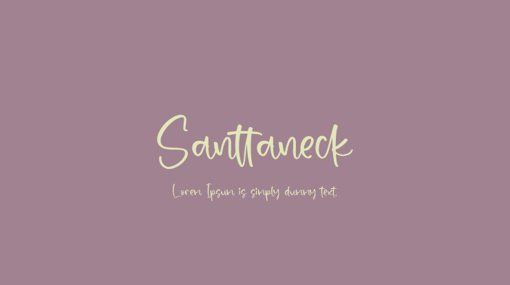 Santtaneck Font