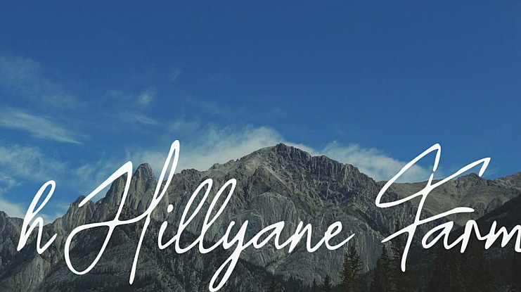 h Hillyane Farm Font