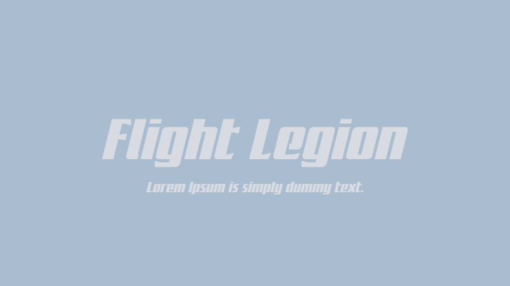 Flight Legion Font Family