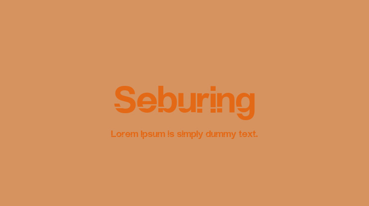 Seburing Font Family