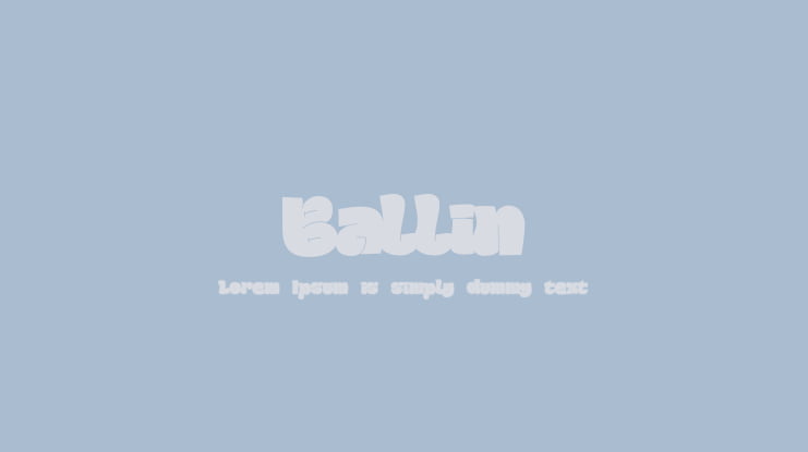 Ballin Font