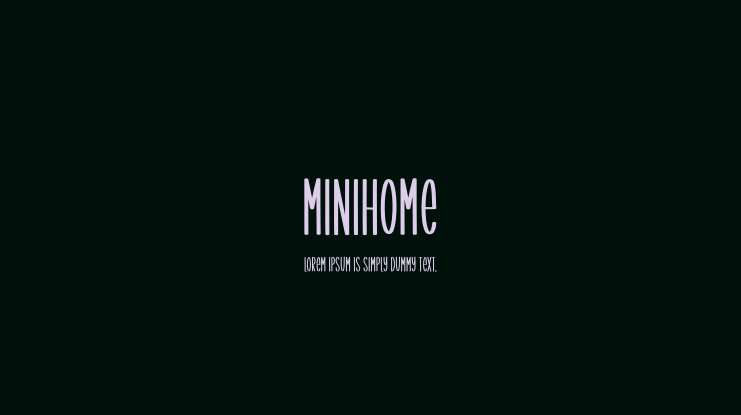 Minihome Font