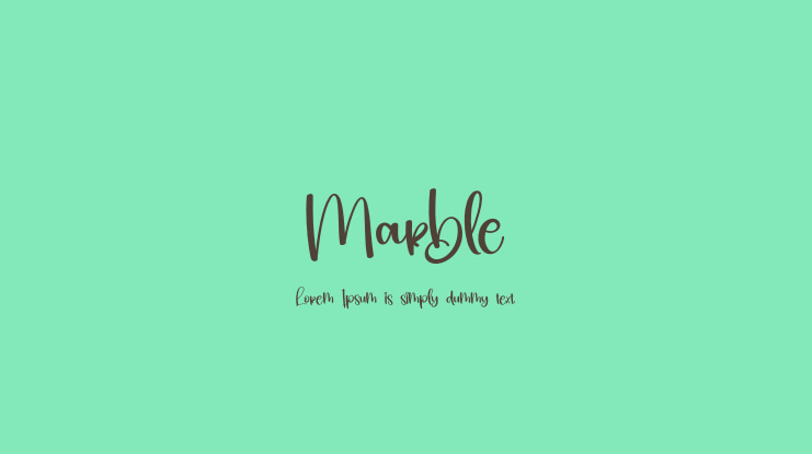 Marble Font