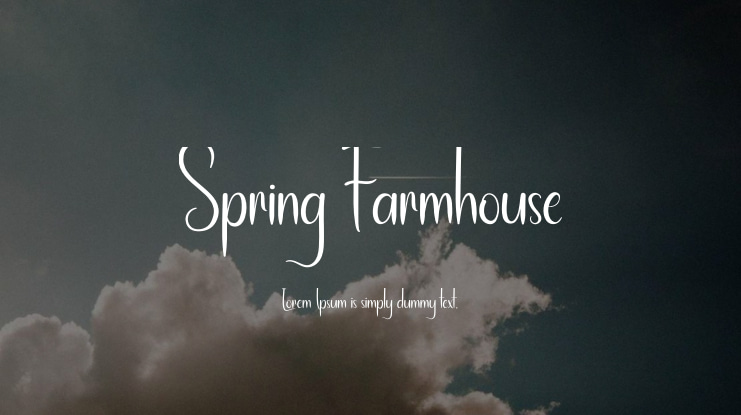 Spring Farmhouse Font