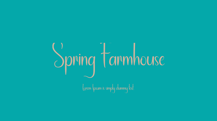 Spring Farmhouse Font