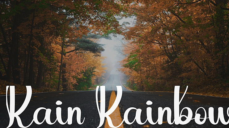 Rain Rainbow Font
