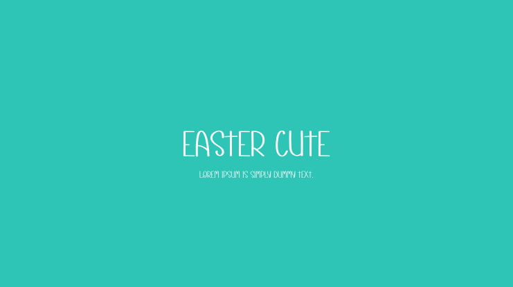 Easter Cute Font