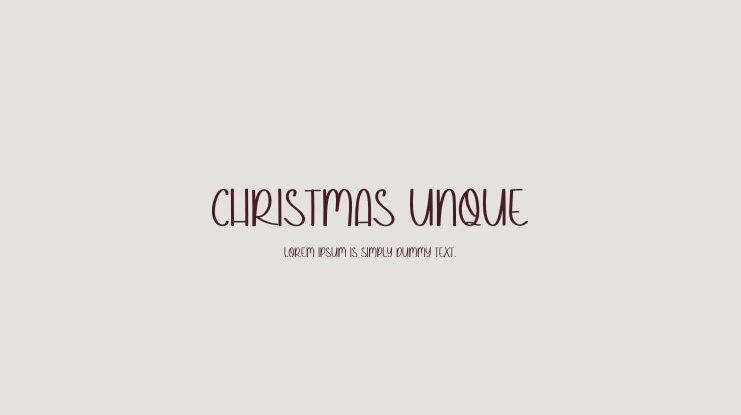 Christmas Unque Font