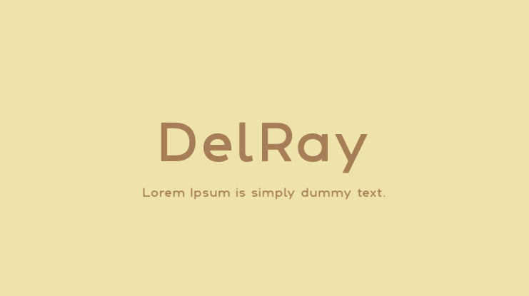 DelRay Font