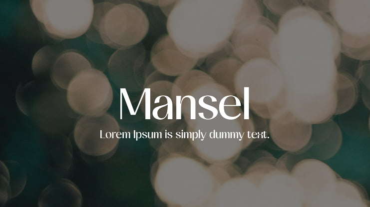 Mansel Font Family