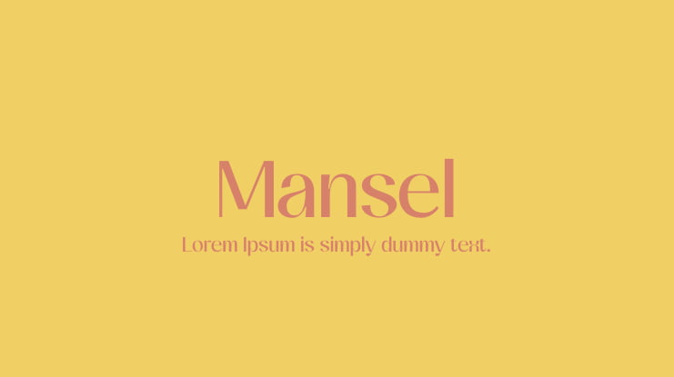 Mansel Font Family