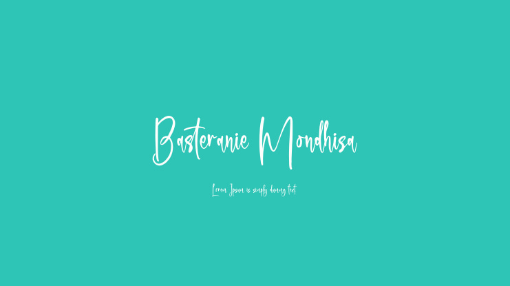 Basteranie Mondhisa Font