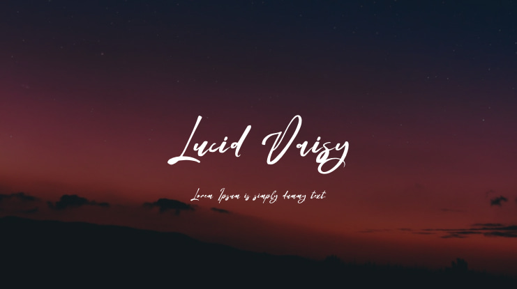 Lucid Daisy Font