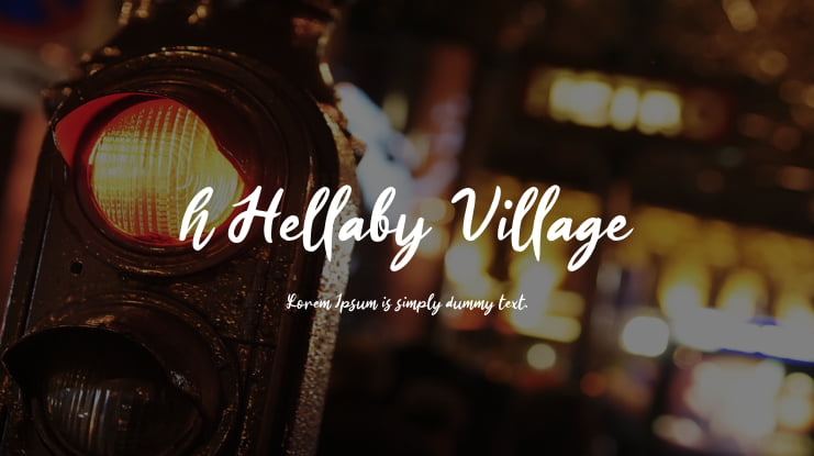 h Hellaby Village Font