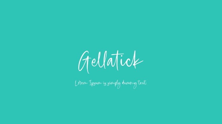 Gellatick Font