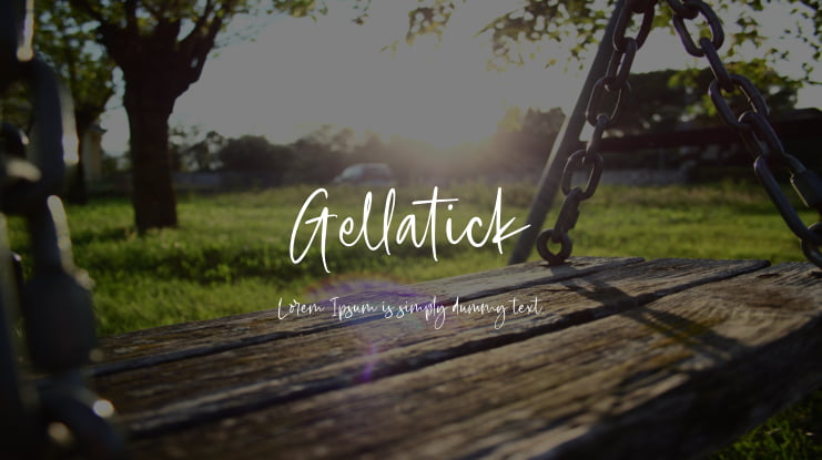 Gellatick Font