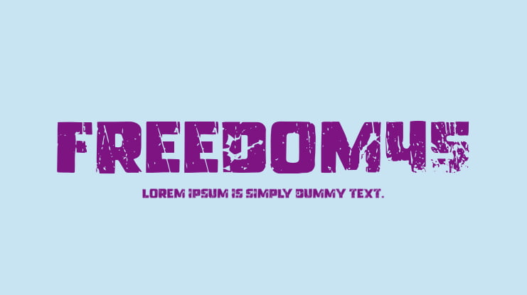 Freedom45 Font