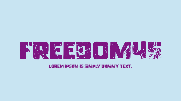 Freedom45 Font